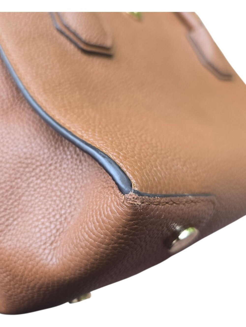 Michael Kors Convertable Satchel Caramel Brown Leather Quite Luxury - Picture 5 of 16